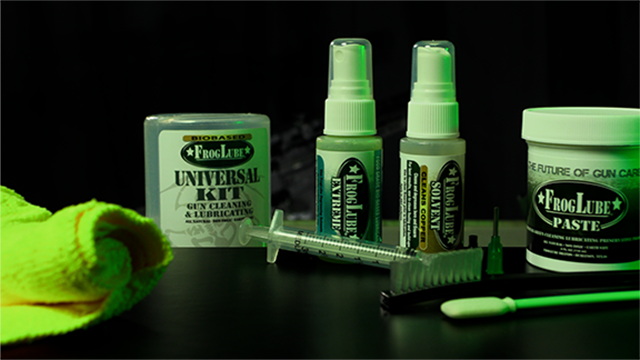 FrogLube Universal Gun Cleaning Kit - Bio-Based Firearm Maintenance System By Navy SEAL
