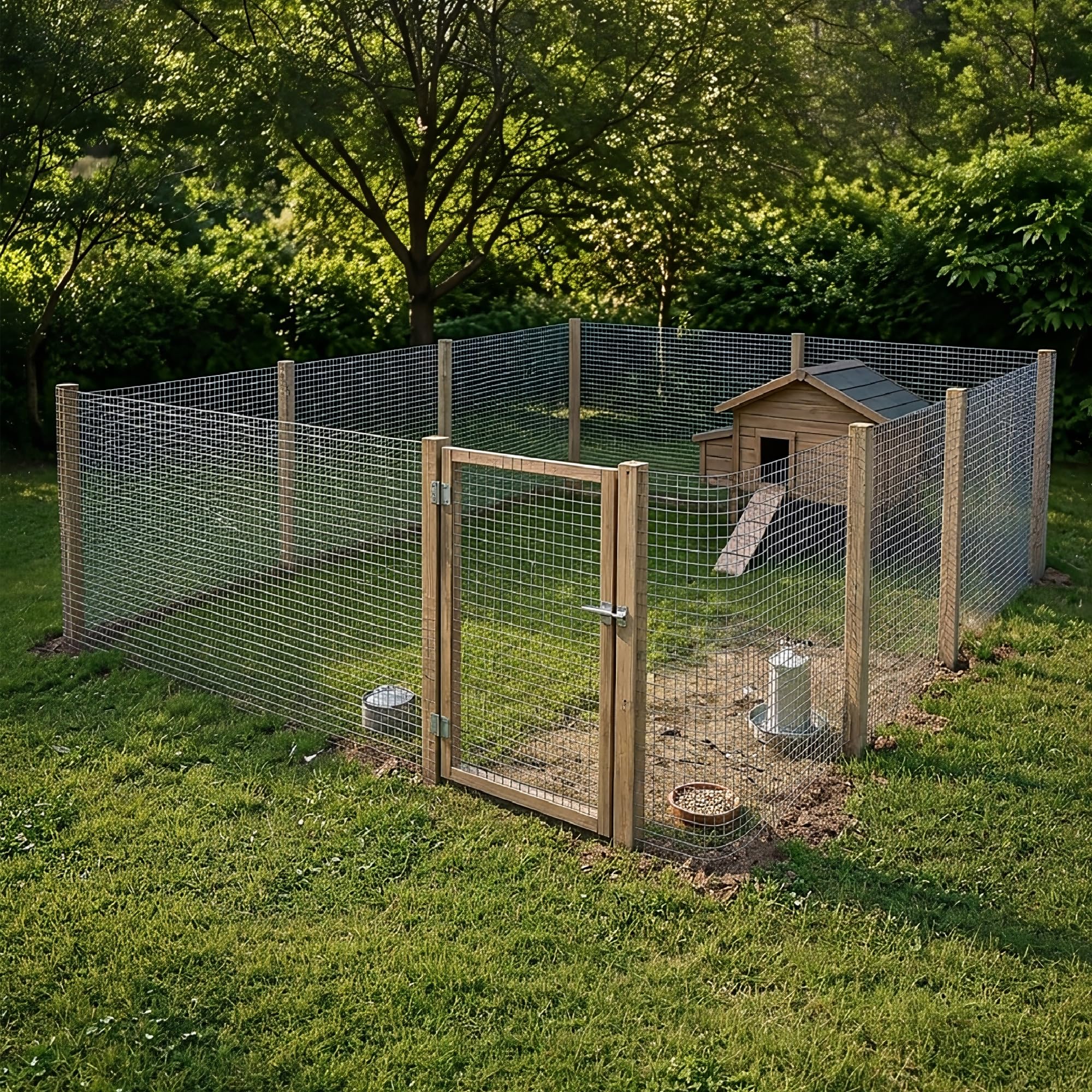 Rete Zincata Elettrosaldata Maglia Quadrata 12,5x12,5 mm Filo 0,9 mm Rete Metallica Multiuso per Recinzioni Giardino Balconi Animali e Protezione Alberi Resistente e Facile da Tagliare - 1x25 Metri