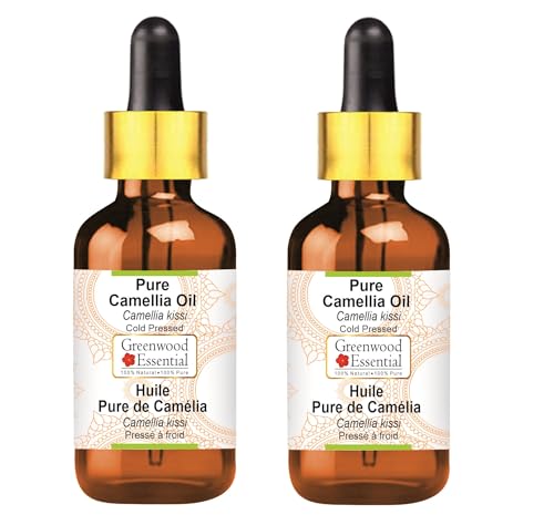 Huile de camélia Camelia kissi pour le visage soin cutané pur pressé à froid 100 ml x 2