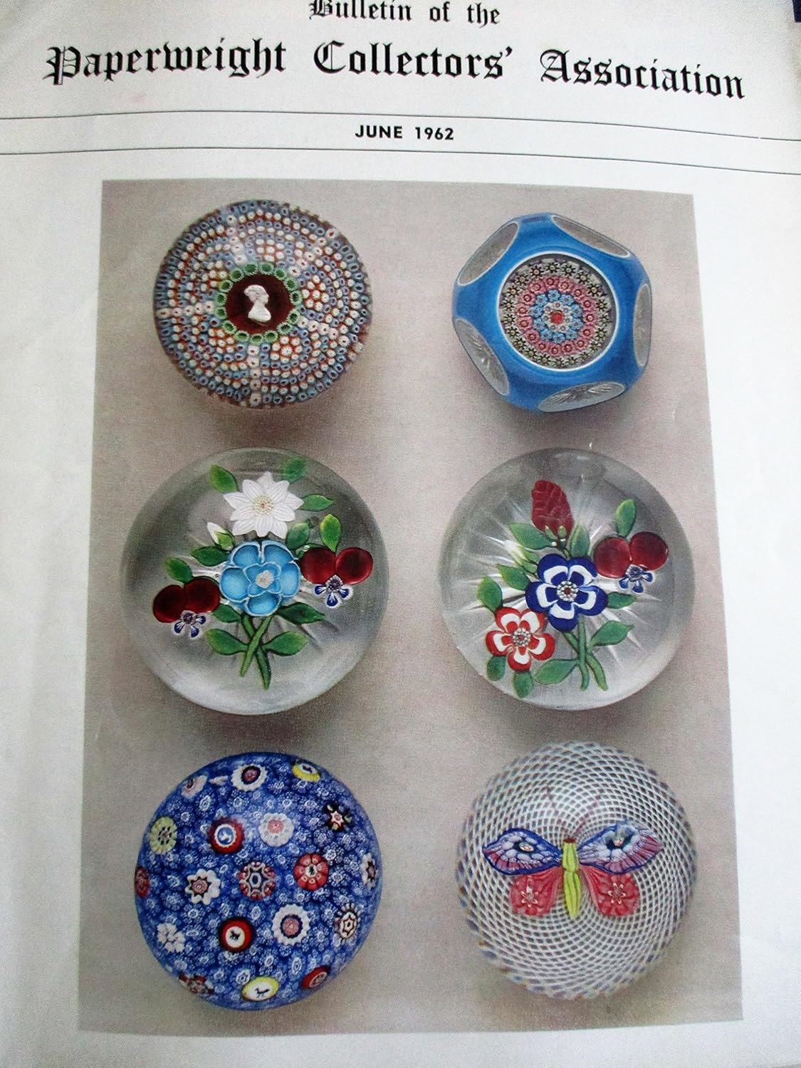 Bulletin of Paperweight Collectors Association June 1962 PCA Amazon