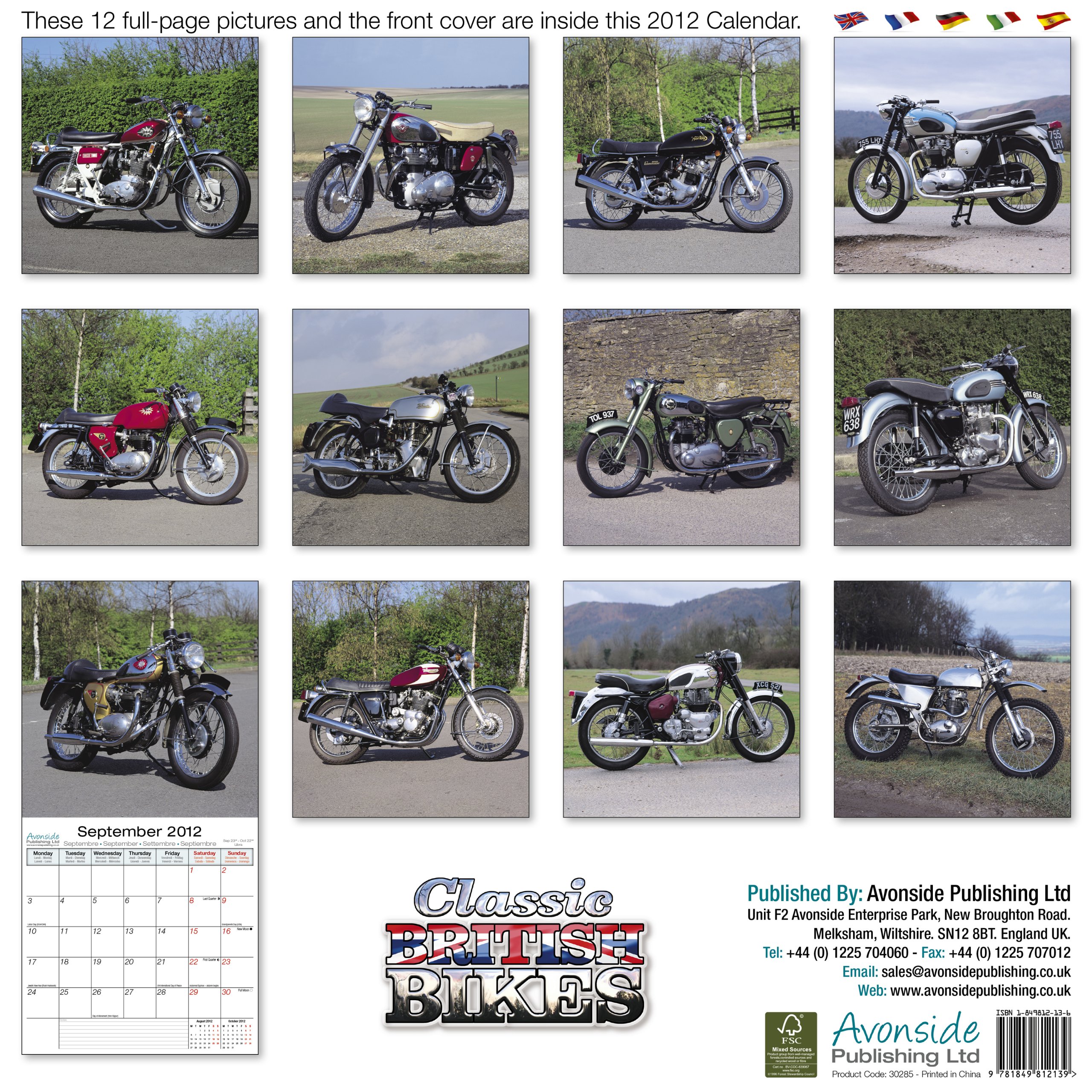 Calandrier 2012 - Classic British Motorbikes