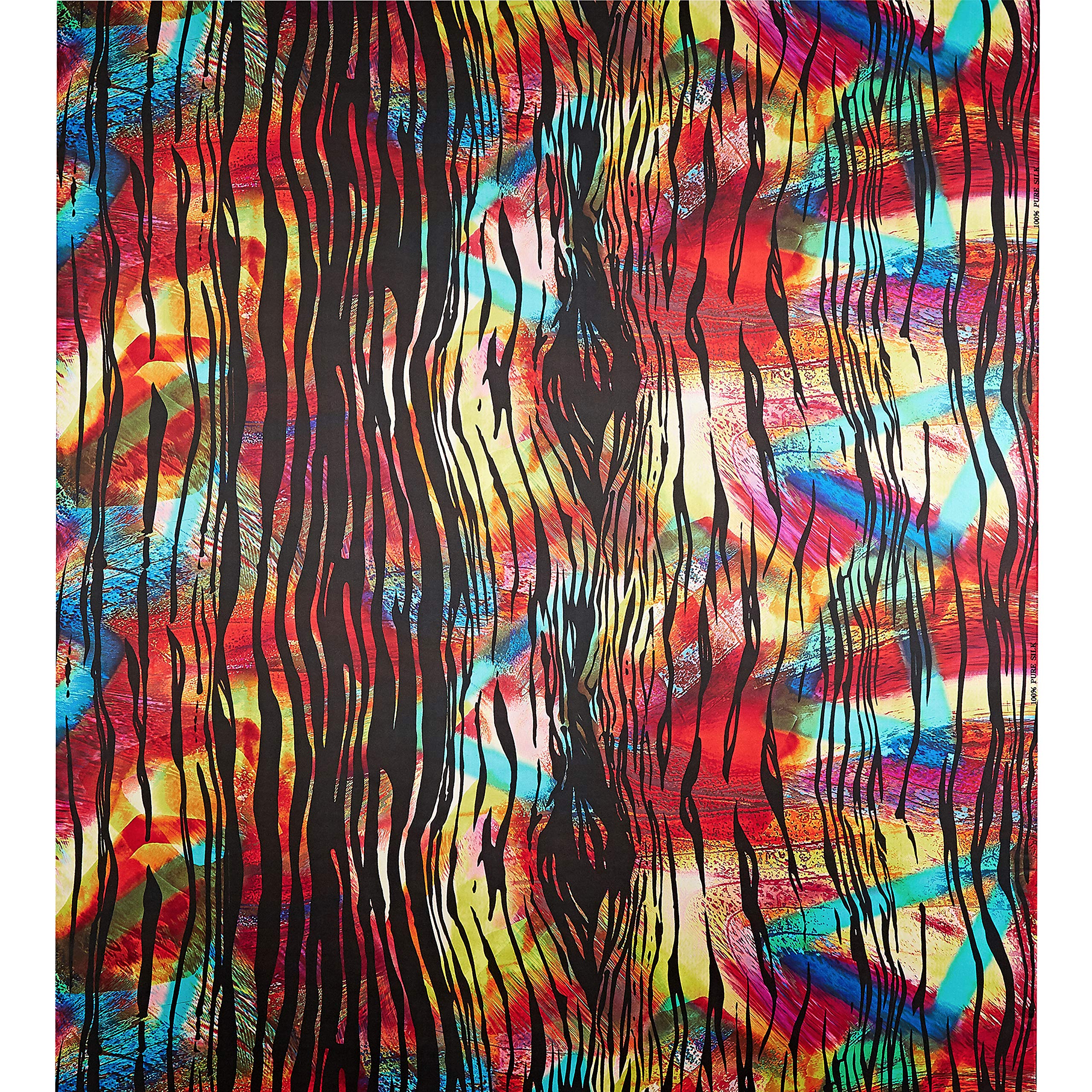 Si Fashion GalerieSi Fashion Galerie PURE SILK SATIN PRINTED 54" - 1 Meter, Multi Color