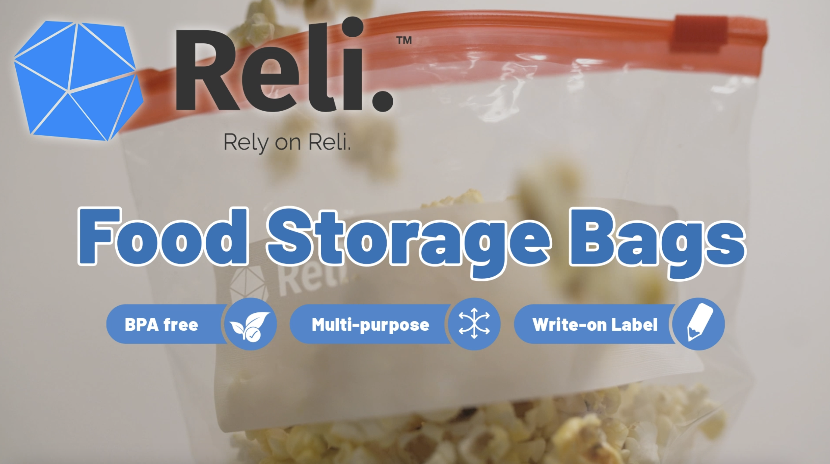Amazon.com: Reli. Quart Freezer Bags (350pk) | Resealable Freezer