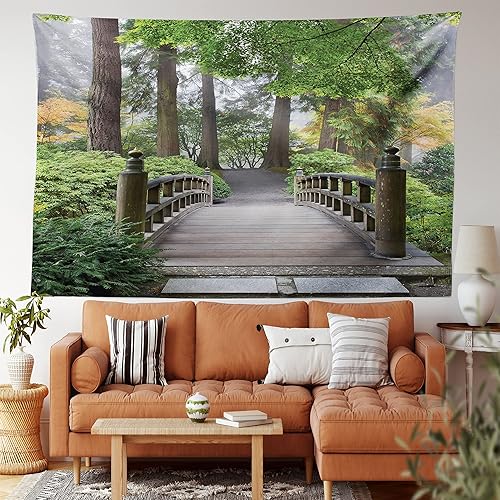 Miniatura 25 de Ambesonne Tapiz de Saguaro, Blooming Palo Verdes y Saguaros at 4 Peaks Hills Phoenix Arizona, colgante de pared para dormitorio, sala de estar