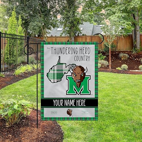 Miniatura 10 de Rico Industries NCAA Central Missouri Mules This is Mules Country - Bandera de jardín personalizada con diseño a cuadros