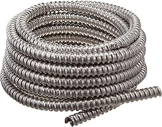 Woods 55082121 25-Feet 1/2-Inch Alflex-Type RWA Reduced Wall Metal Aluminum Flexible Conduit