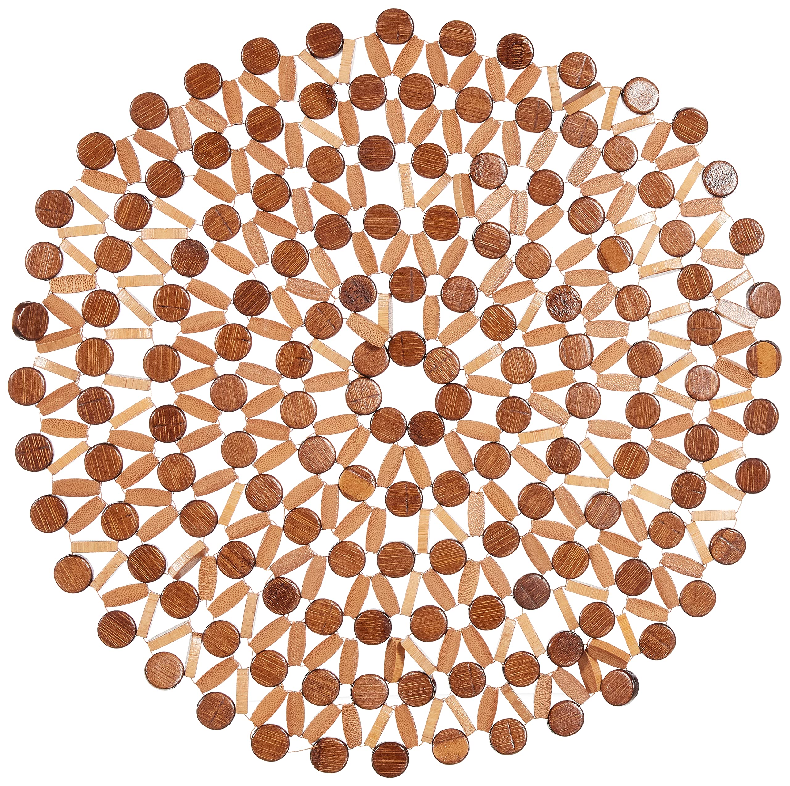 English Home Beaded Bambu Amerikan Servis 38 Cm Kahve