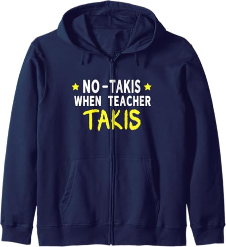 Miniatura 5 de No Takis Yellow Text When Teacher Takis Zip Hoodie