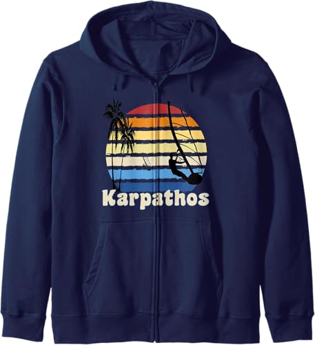 Miniatura 4 de Karpathos Greece Windsurfing Windsurf Beach Zip Hoodie