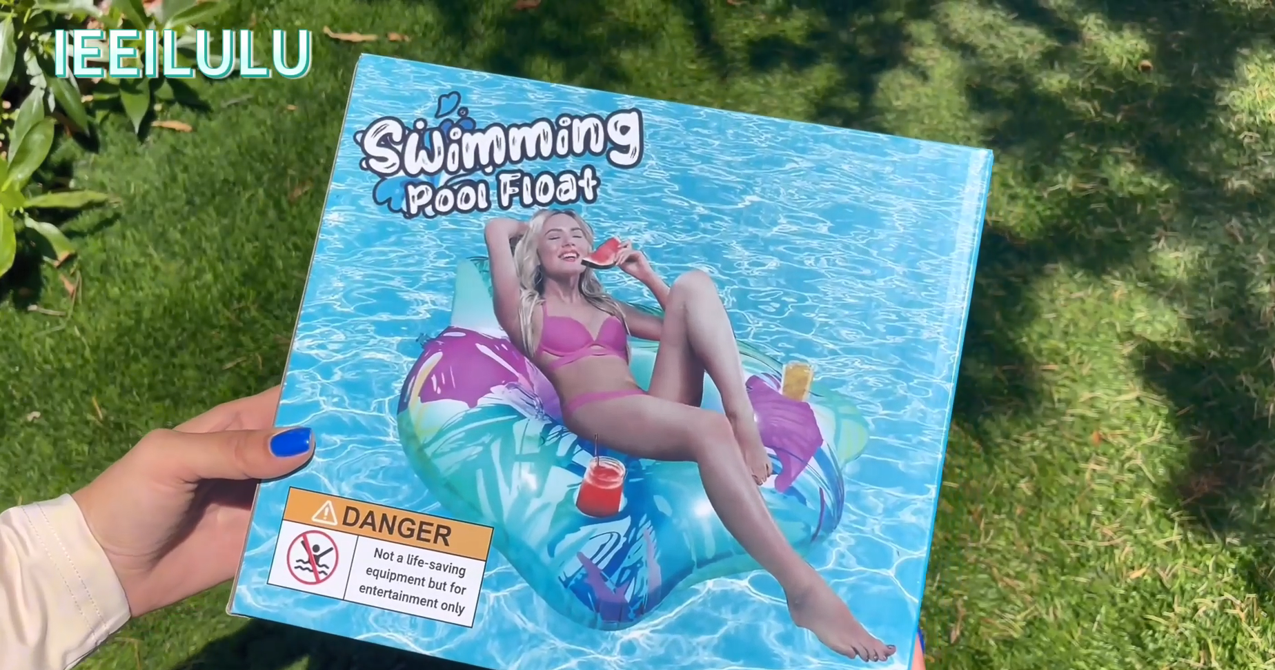 Aufblasbarer Pool Sessel Mit LED Licht - 2 Getränkehalter Für Erwachsene & Kinder