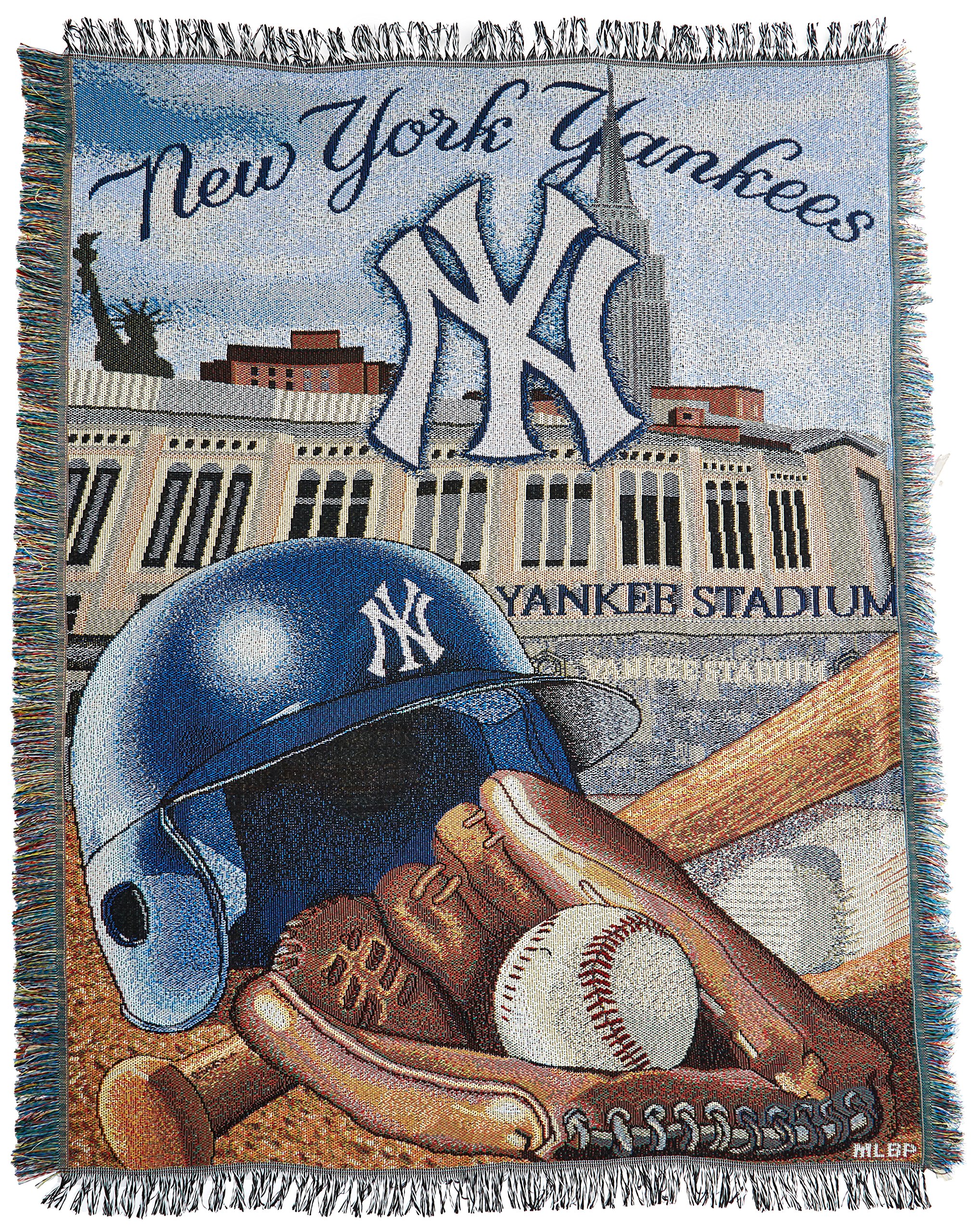 Northwest New York Yankees MLB Woven Tapestry Throw (Home Field Advantage) (48x60) Nor2NYY-051HFA