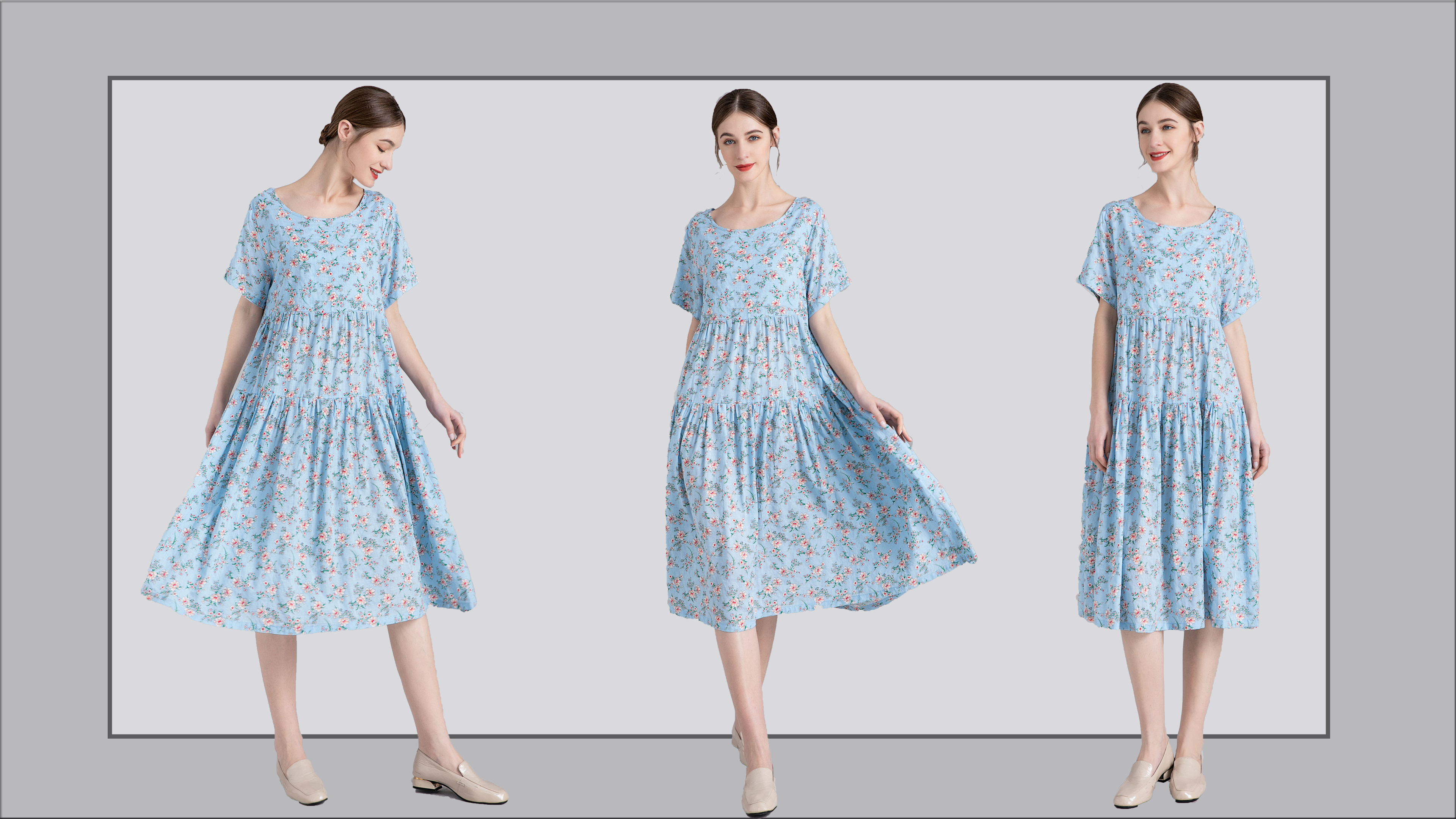 Vestido De Verano Para Mujer 2025 De Manga Corta, Cuello Cuadrado, Vestido Midi Escalonado Con Vuelo, Vestido Bohemio A La Moda, Vestido De Playa, Amarillo, X-Large