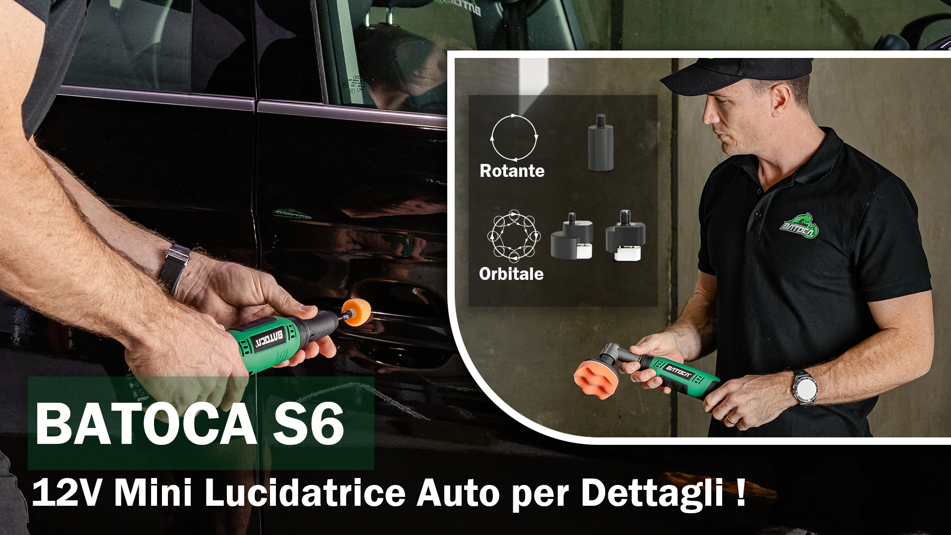 BATOCA Batteria Al Litio 12V 5.0Ah Per Lucidatrice Auto S2/S4 - Foto 5