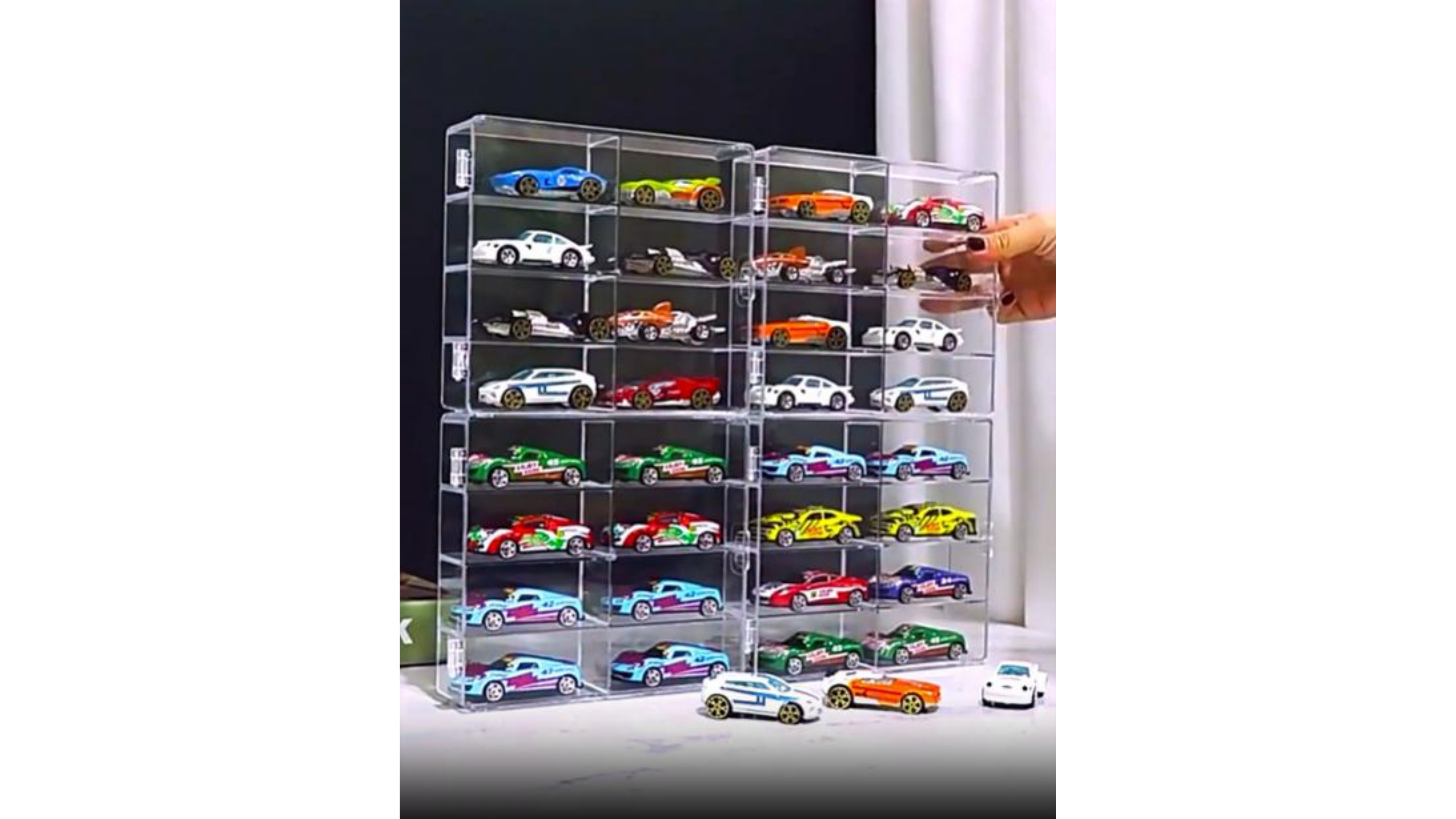 Amazon.co.jp: heizi トミカケース ミニカー 収納 1/64 アクリル 