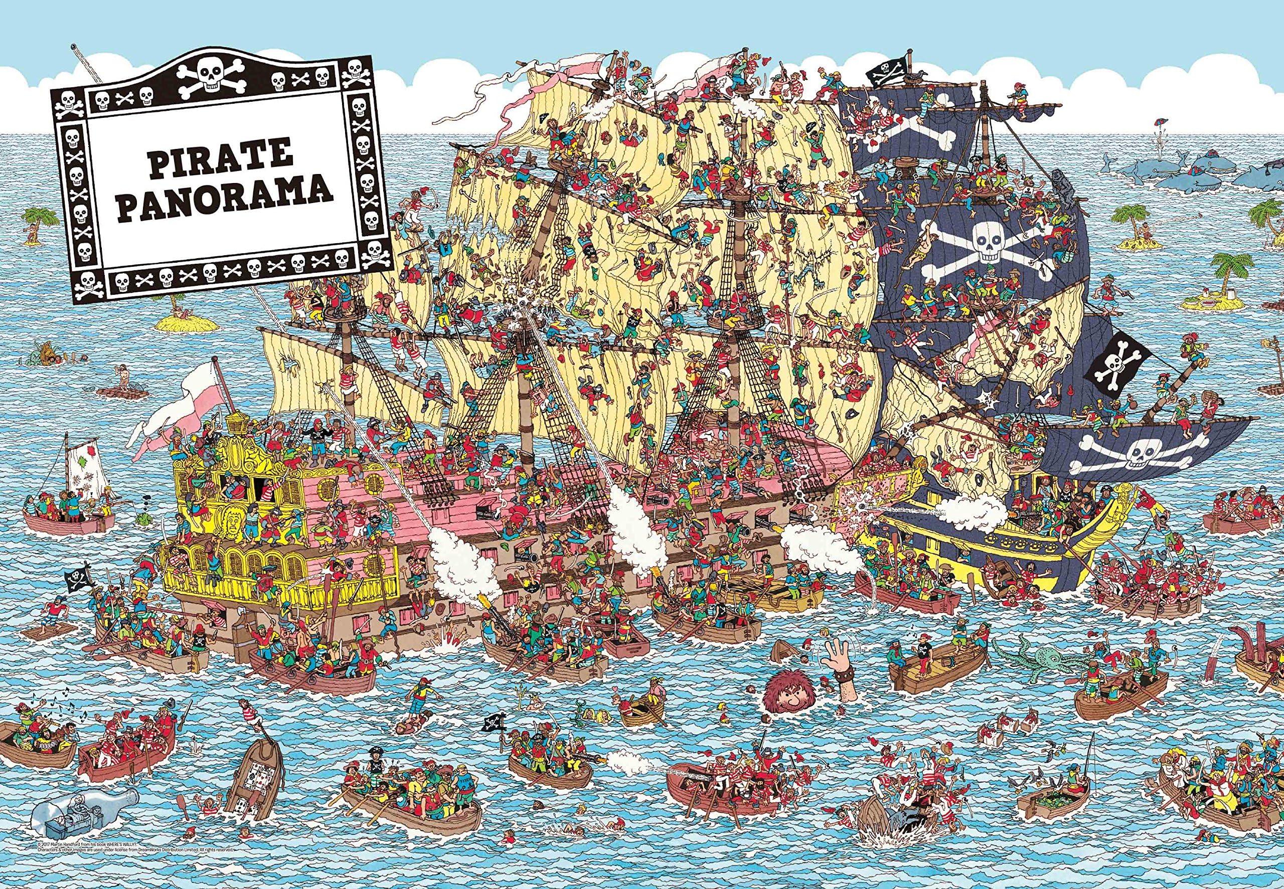1000Piece Jigsaw Puzzle Where's Wally (Waldo) Pirate Panorama Hobby Home Decoration DIY