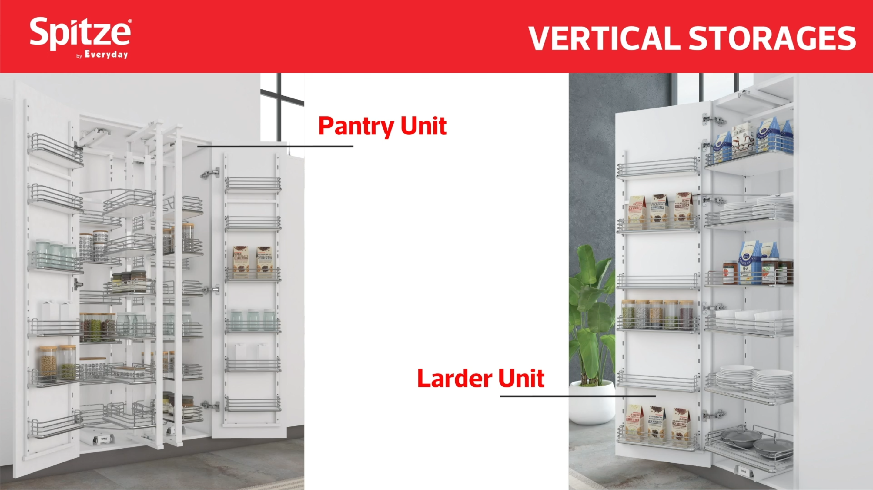 Spitze by Everyday Larder Tall Unit | W564 x D500 x H1850-2050