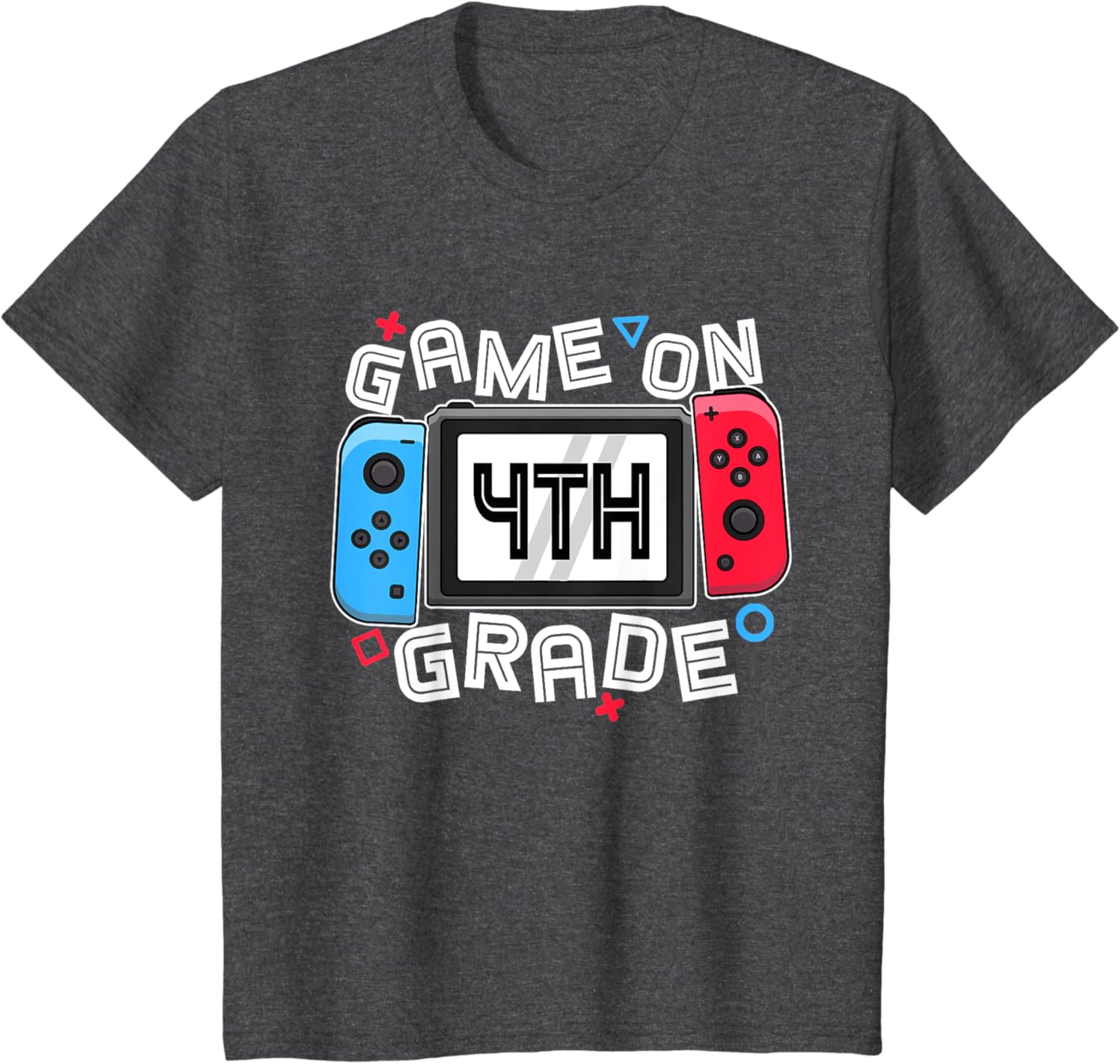 Gamer Back To School Funny Game On 4th Grade Kids Boys T-Shirt