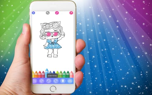 Glitter Dolls Coloring Book