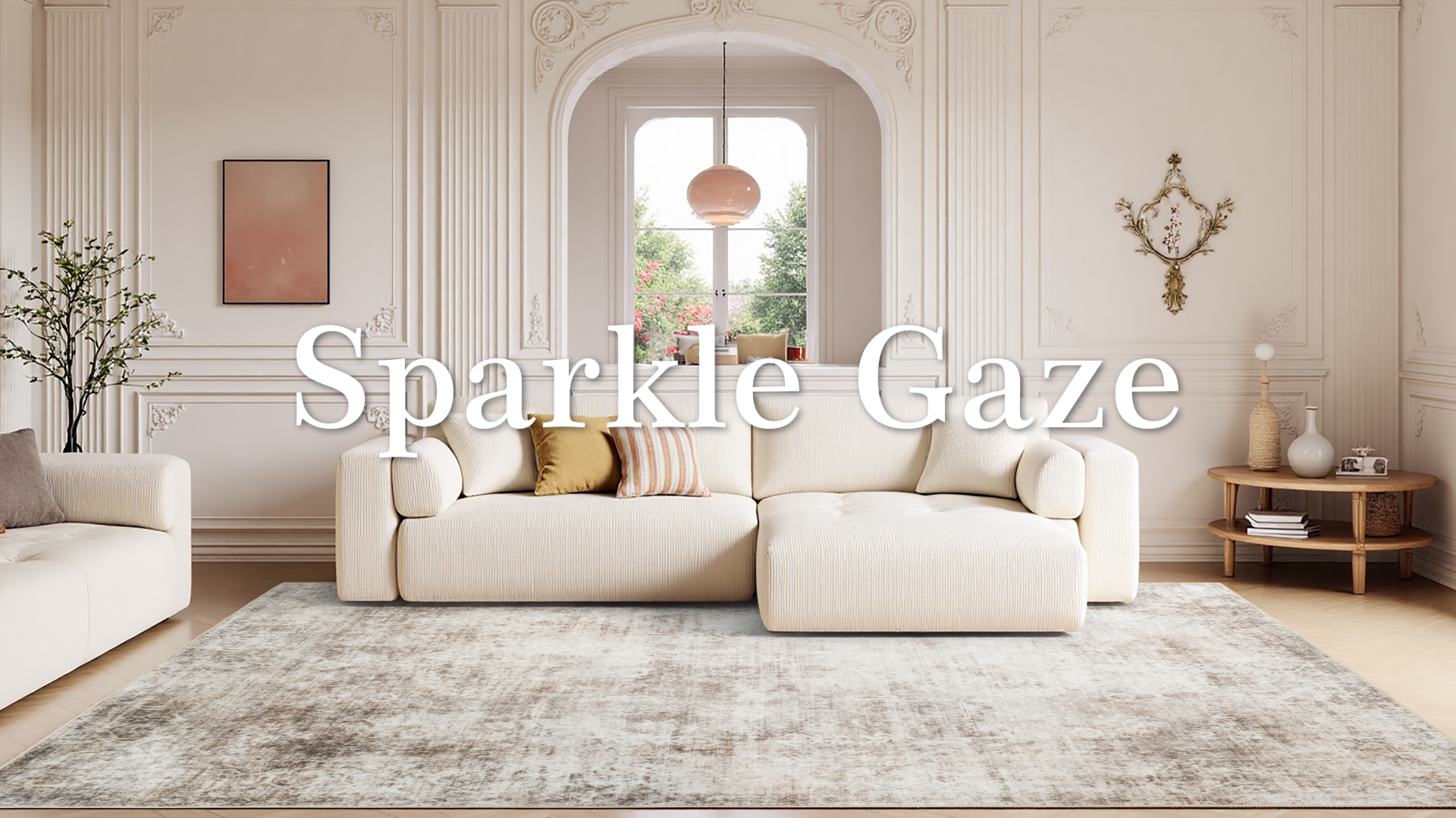 Tapete de área 5x7 beige y marrón lavable antideslizante miniatura 7