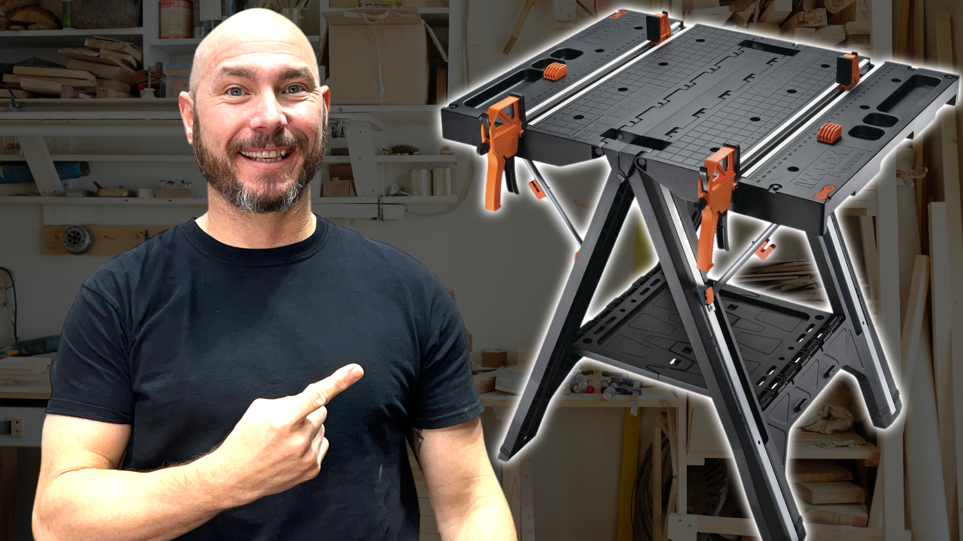 Watch Worx Pegasus Portable Workbench Review on Amazon Live