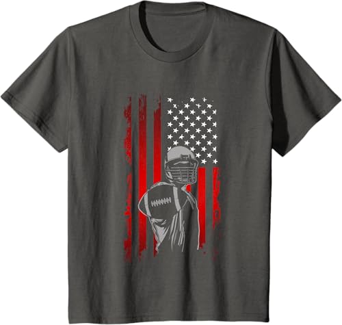 Miniatura 27 de American Football T-Shirt Black,Navy Blue,Asphalt Grey,Baby Blue,Grass Green,Dark Green,Brown,Olive Green,Lemon Yellow,Dark Heather Grey,Heather