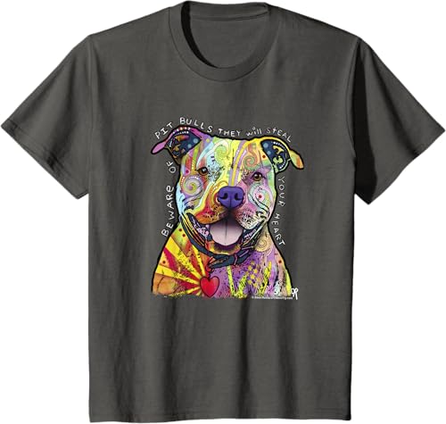 Miniatura 25 de Beware Of Pit Bulls, Dean Russo Pitbull Original - Dog Lover T-Shirt Black,Navy Blue,Asphalt Grey,Slate Grey,White,Cranberry Red,Kelly Green,Olive