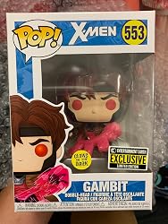 Gambit Glow-in-Dark (EE Exclusive) Con Custodia Protettiva ToysDiva, Figura Marvel Circa 7-12cm