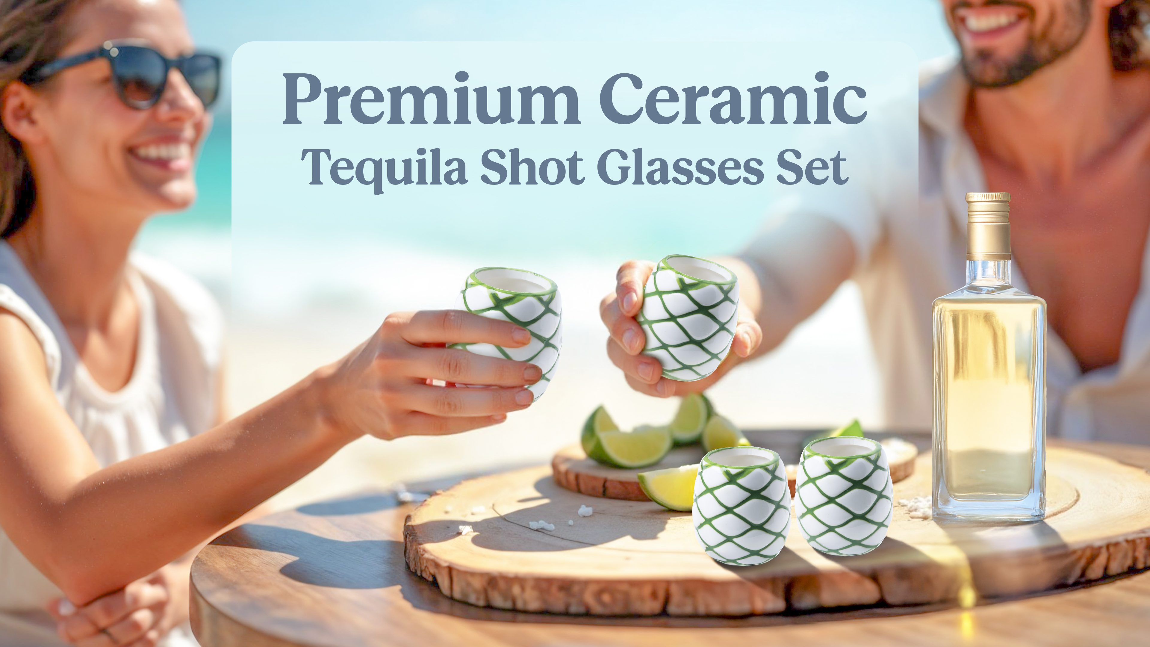 Amazon.com | MEZCASA Tequila Shot Glasses Set – Agave Glasses