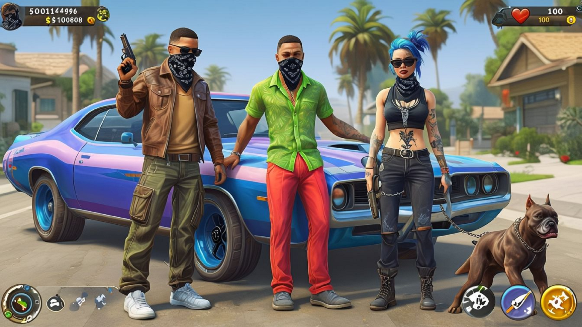 Gangster Game-Gang wars 4- Grand gangster crime game, gt Miami gangster ...