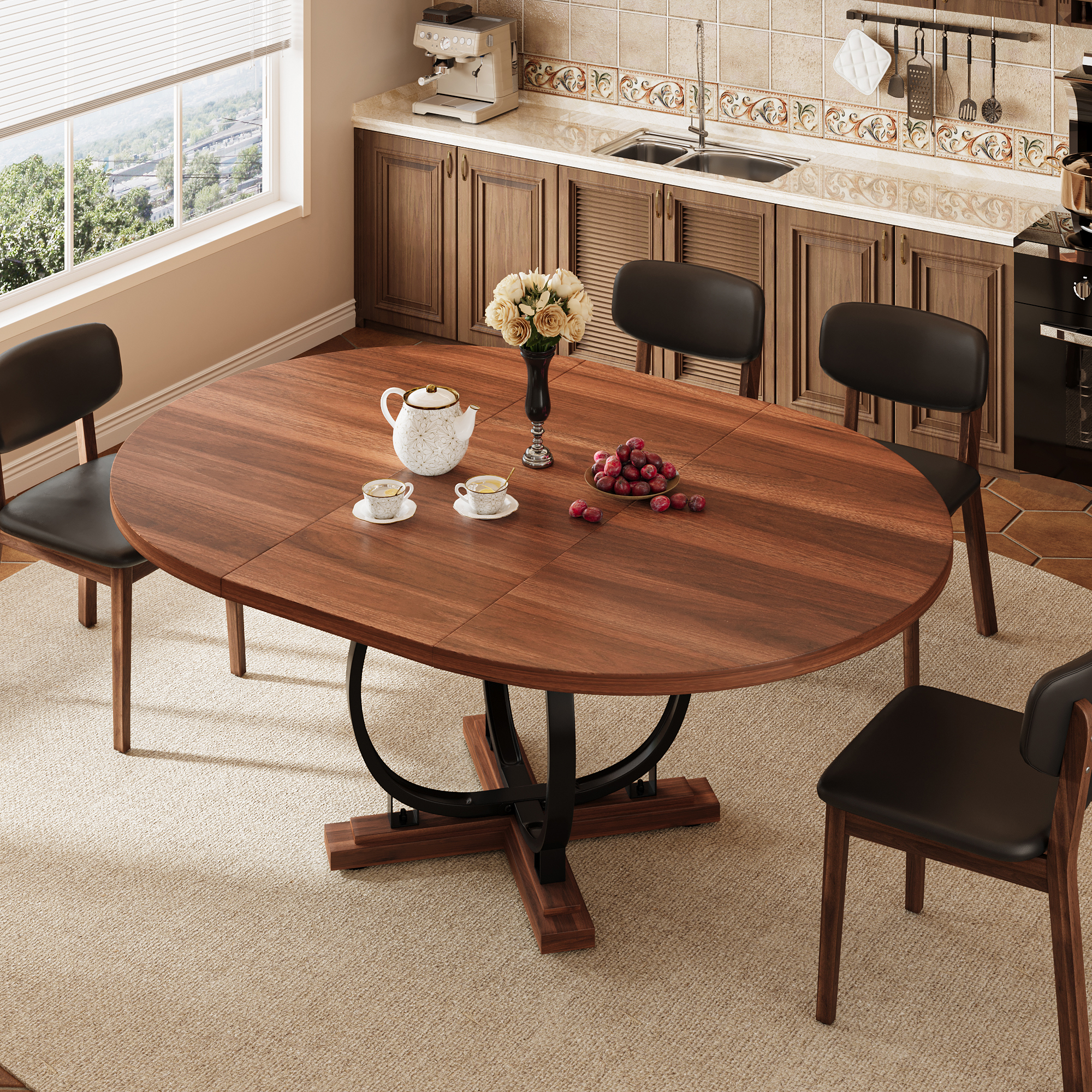 Round Dining Room Table With Leaf: Stylish & Space-Saving Solutions