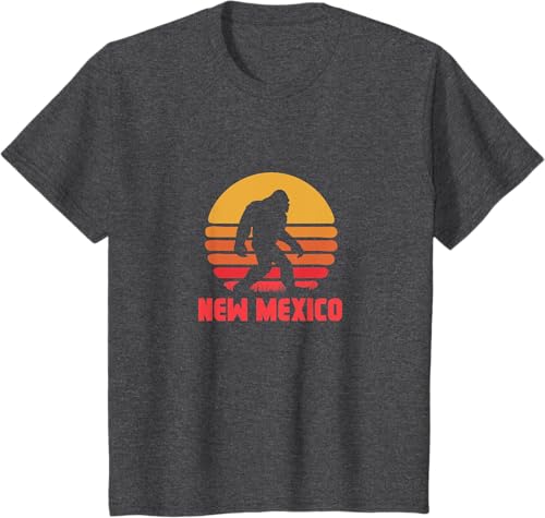 Miniatura 9 de Bigfoot New Mexico State Sasquatch Yeti Urban Legend Retro T-Shirt Black,Asphalt Grey,White,Silver Grey,Brown,Olive Green,Lemon Yellow,Dark Heather