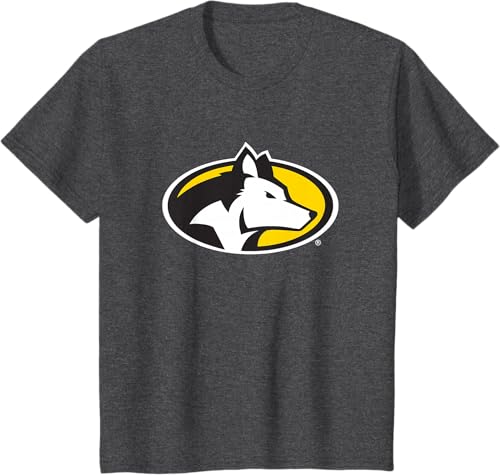 Miniatura 9 de Camiseta con licencia oficial de Michigan Tech Huskies Icon, Negro - Negro,Jaspeado Oscuro,Gris Jaspeado