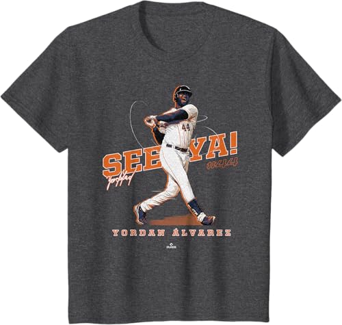 Miniatura 14 de See Ya! Yordan Alvarez Houston MLBPA T-Shirt Black,Navy Blue,Dark Heather Grey,Heather Grey,Orange