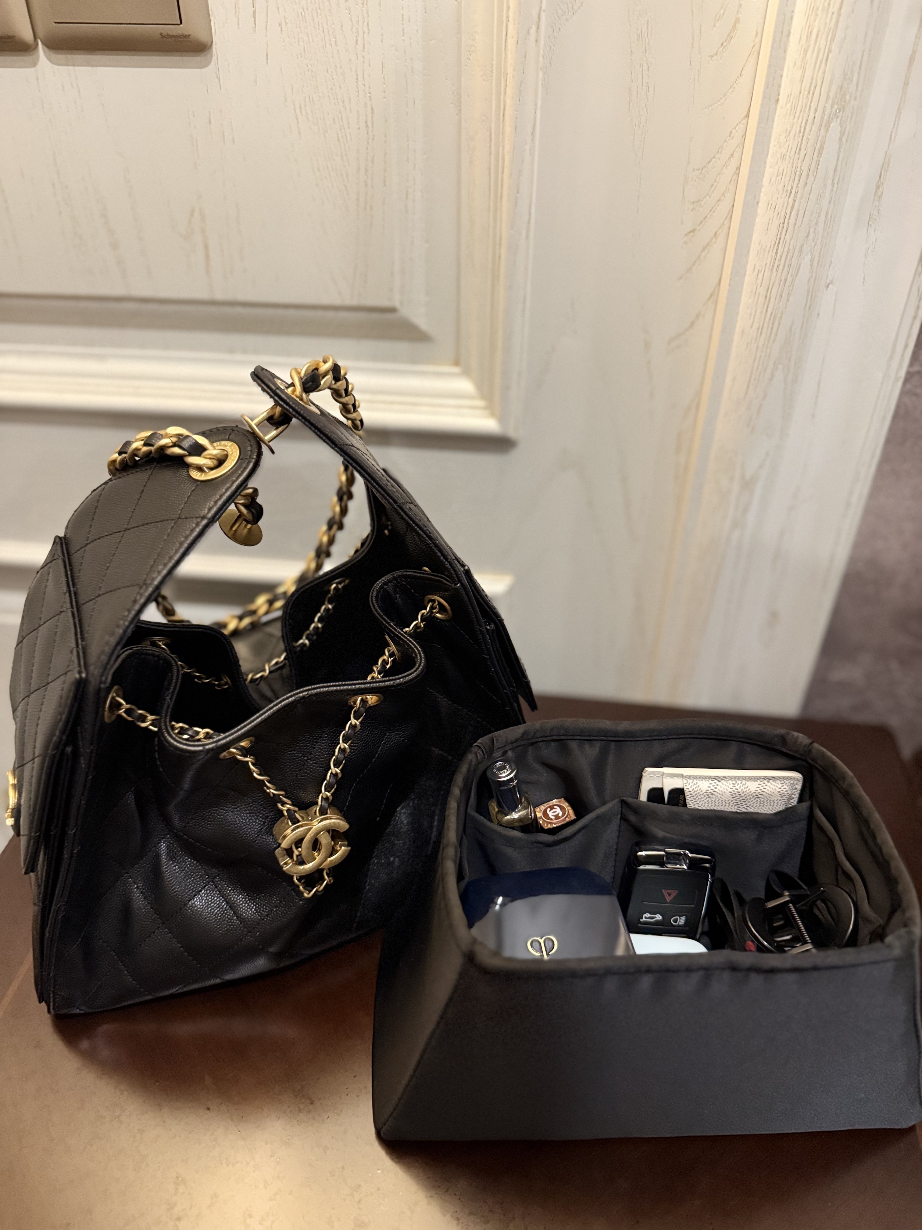 まんぼうページB25サイズK25サイズバッグインバッグ Amazon.co.jp: KINGS IN BAG シャネル25用 バッグインバッグ 軽量 自立