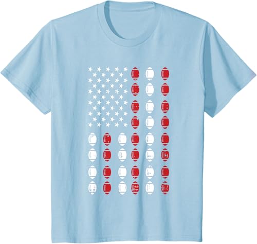 Miniatura 8 de Camiseta patriótica de jugador atleta del 4 de julio de fútbol americano, Negro -