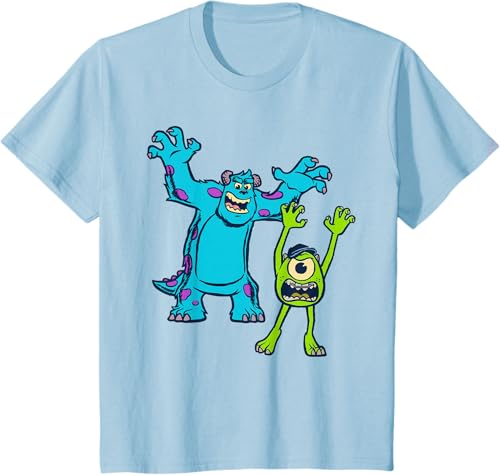Miniatura 54 de Disney Pixar Monsters University Sulley and Mike T-Shirt Black,Navy Blue,Asphalt Grey,White,Baby Blue,Red,Kelly Green,Olive Green,Lemon
