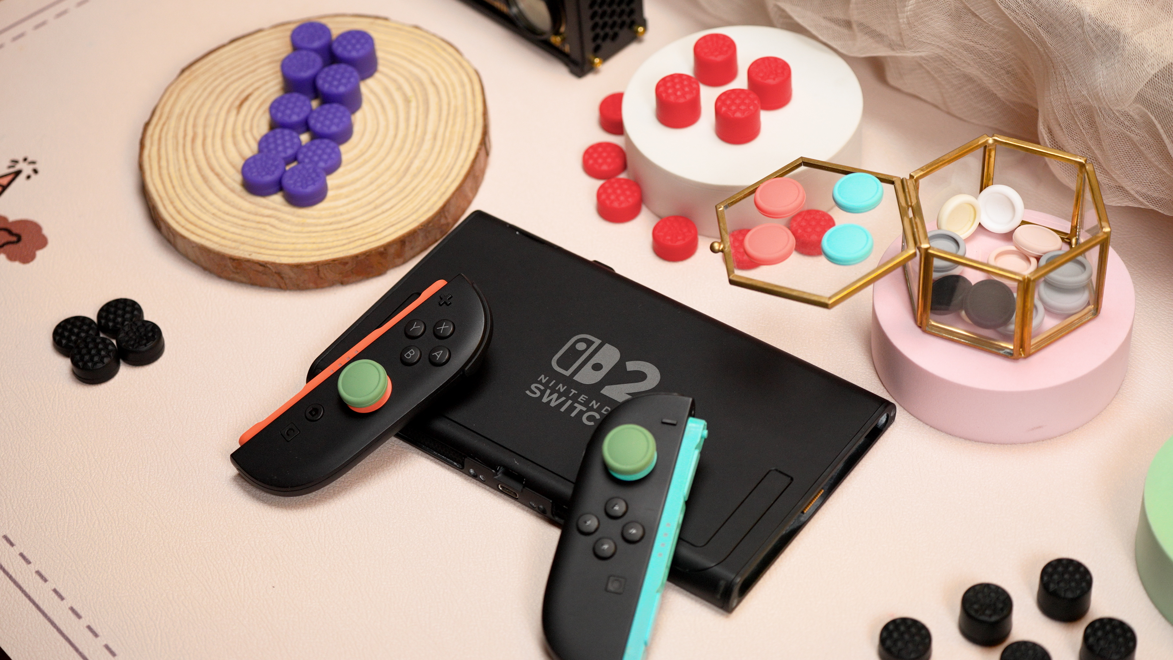 Amazon.com: PlayVital Thumb Grips for Nintendo Switch 2, 4-Pack