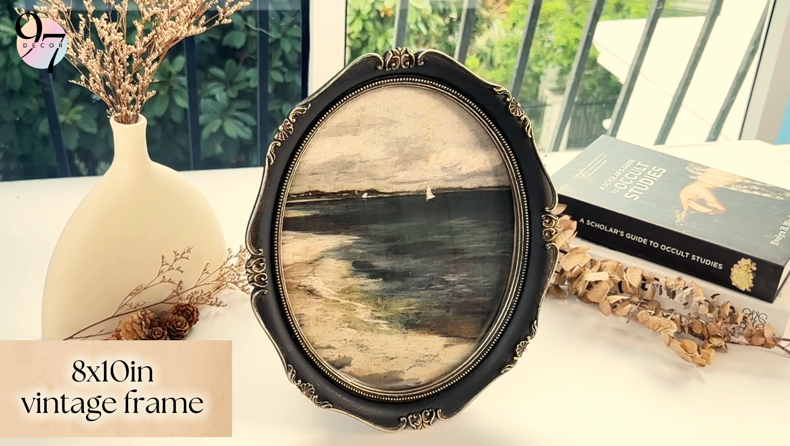 Amazon.com - 97 Decor Black Vintage Picture Frames 8x10 - Black