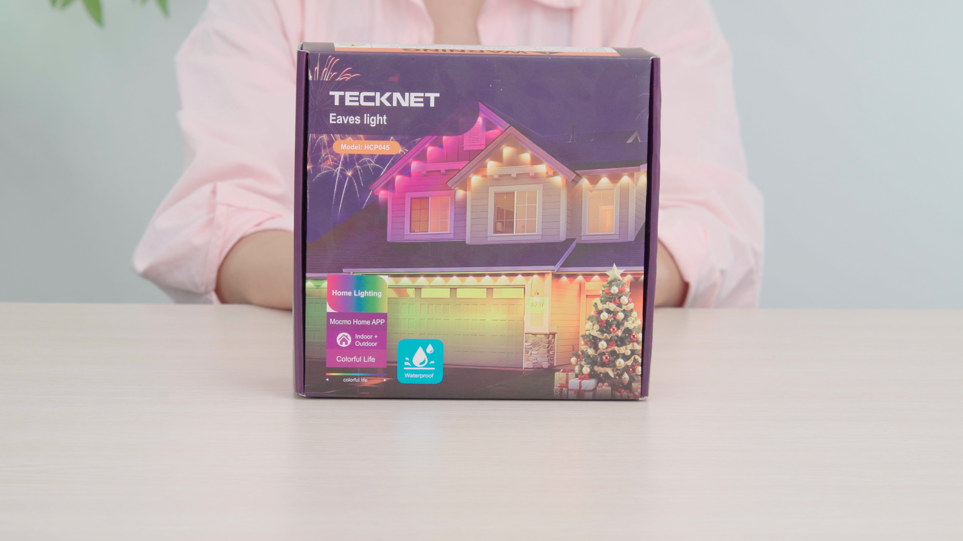 TECKNET 100FT Permanent Outdoor Lights, Smart RGBIC LED Christmas