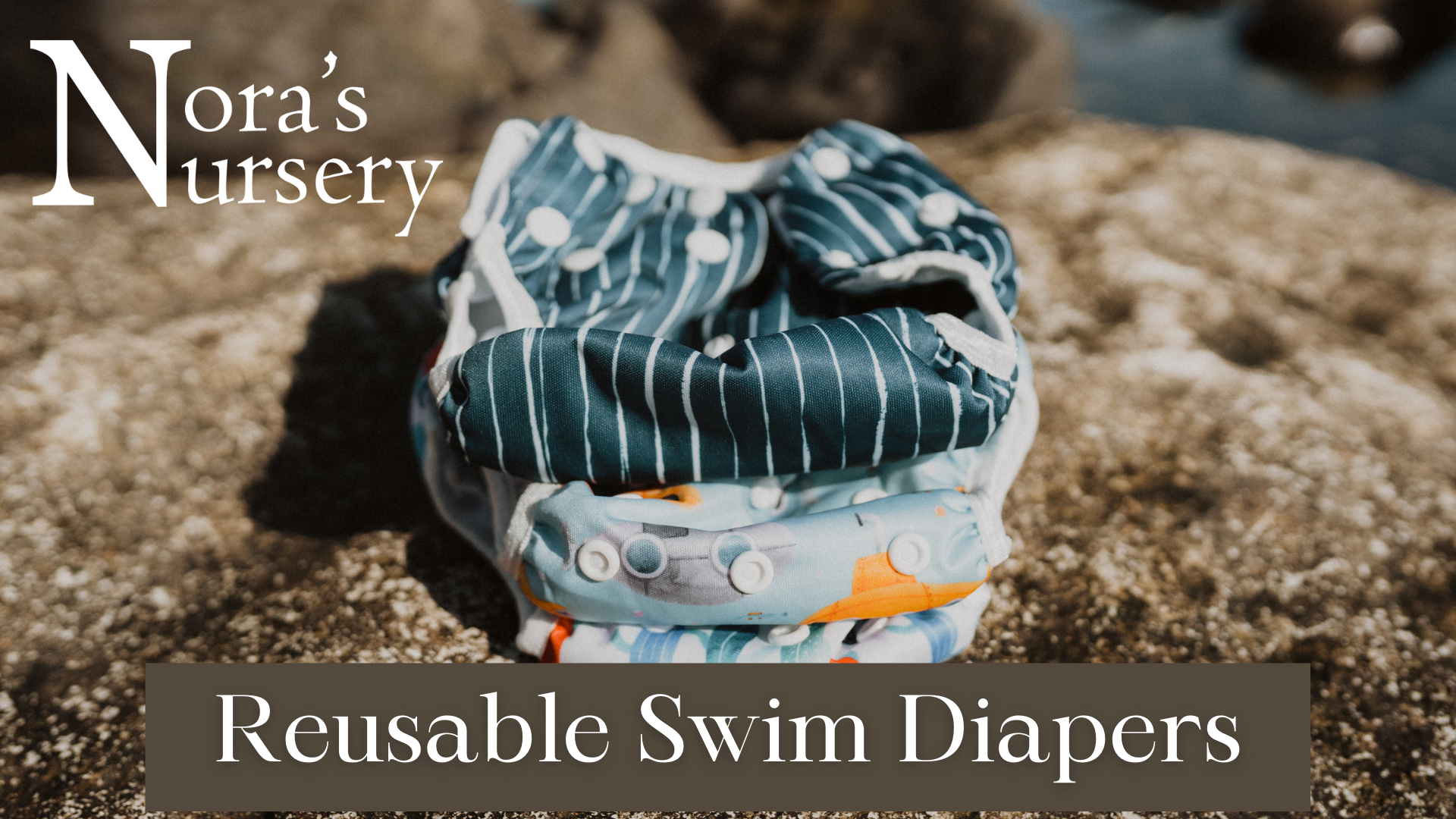 Amazon.com: Nora's Nursery Reusable Swim Diapers and Wet Bag - One