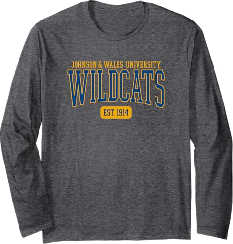 Miniatura 3 de Johnson and Wales University JWU Wildcats Est. Date Camiseta de manga larga, Negro -
