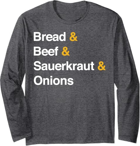 Miniatura 3 de Ingredient List Nebraska Sandwich Runza Long Sleeve T-Shirt Black,Navy Blue,Dark Heather Grey,Royal Blue