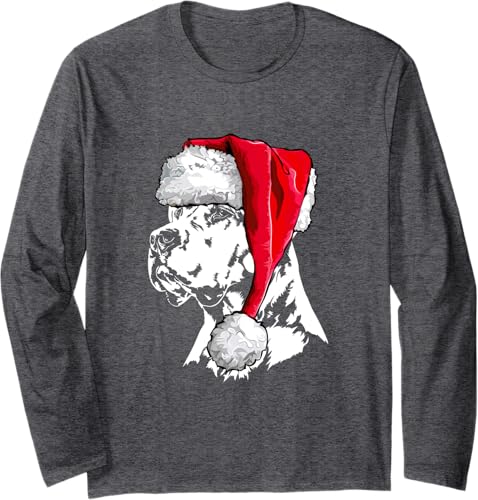 Miniatura 4 de Funny Santa Dogo Argentino Christmas dog mom dog Long Sleeve T-Shirt