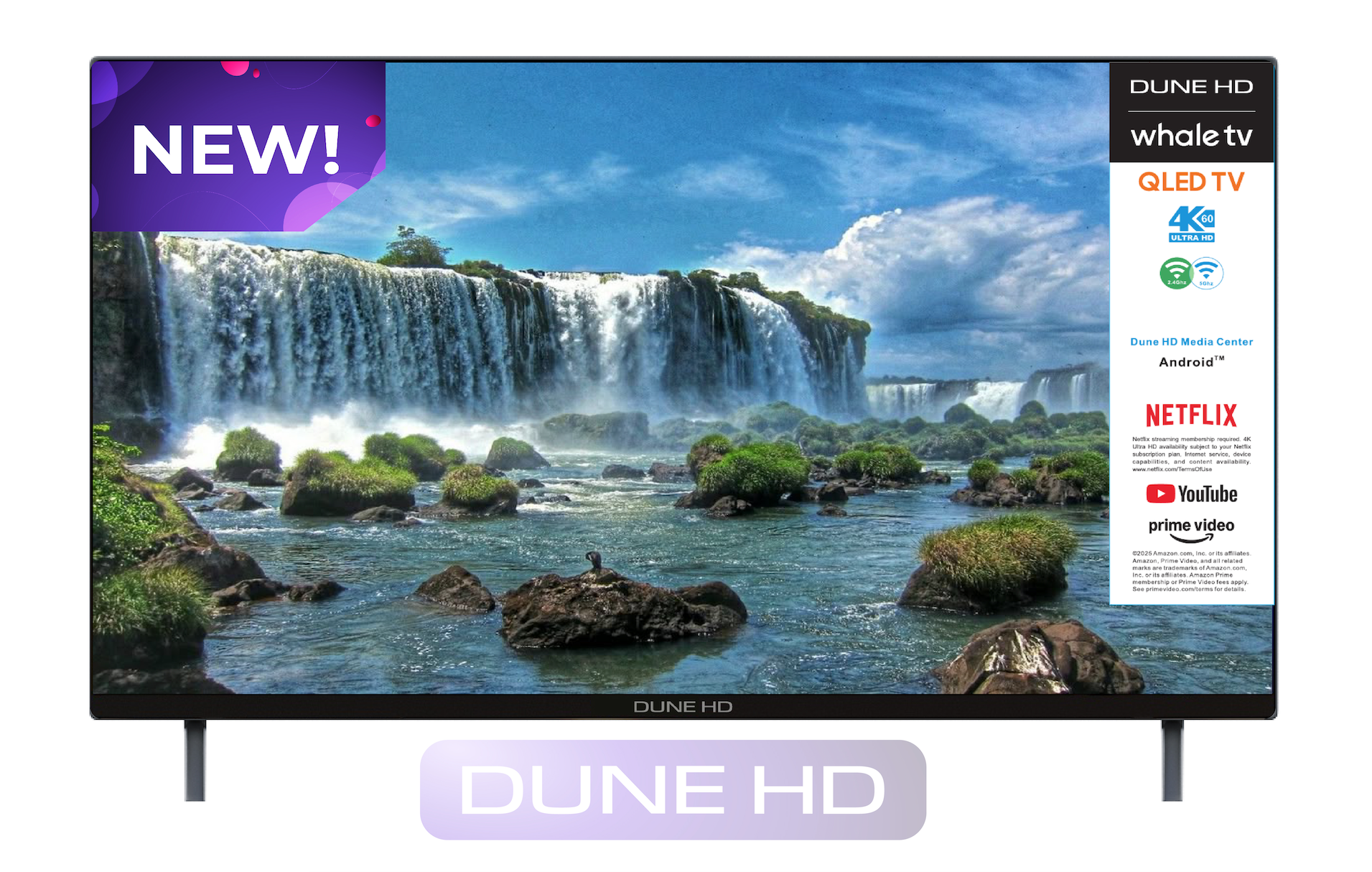 Dune Hd Smart 43 TV (2026), QLED 4K UHD Quantum Dots, HDR10 HLG, Whale TV Android, 2+16, triplo sintonizzatore DVB-T/T2/S/S2/C + TV Analogica Dune Hd Smart 43 TV (2026), QLED 4K UHD Quantum Dots, HDR10 HLG, Whale TV Android, 2+16, triplo sintonizzatore DVB-T/T2/S/S2/C + TV Analogica