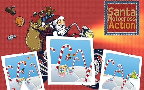 Santa Motocross Action