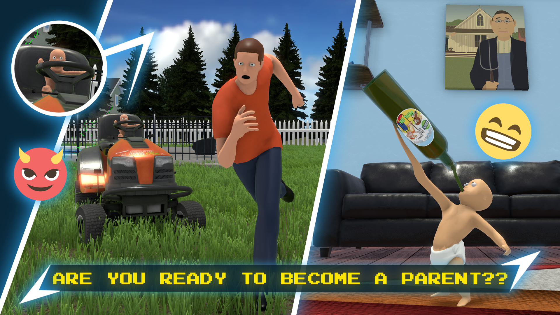 Who’s your Real Daddy 3D Simulator Game| the Daddy player faces a ...
