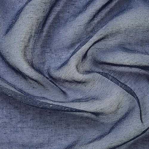 Miniatura 7 de HLC.ME Sierra Linen - Cortinas de lino sintético con textura semitransparentes que mantienen la privacidad y filtran la luz solar, con ojales,