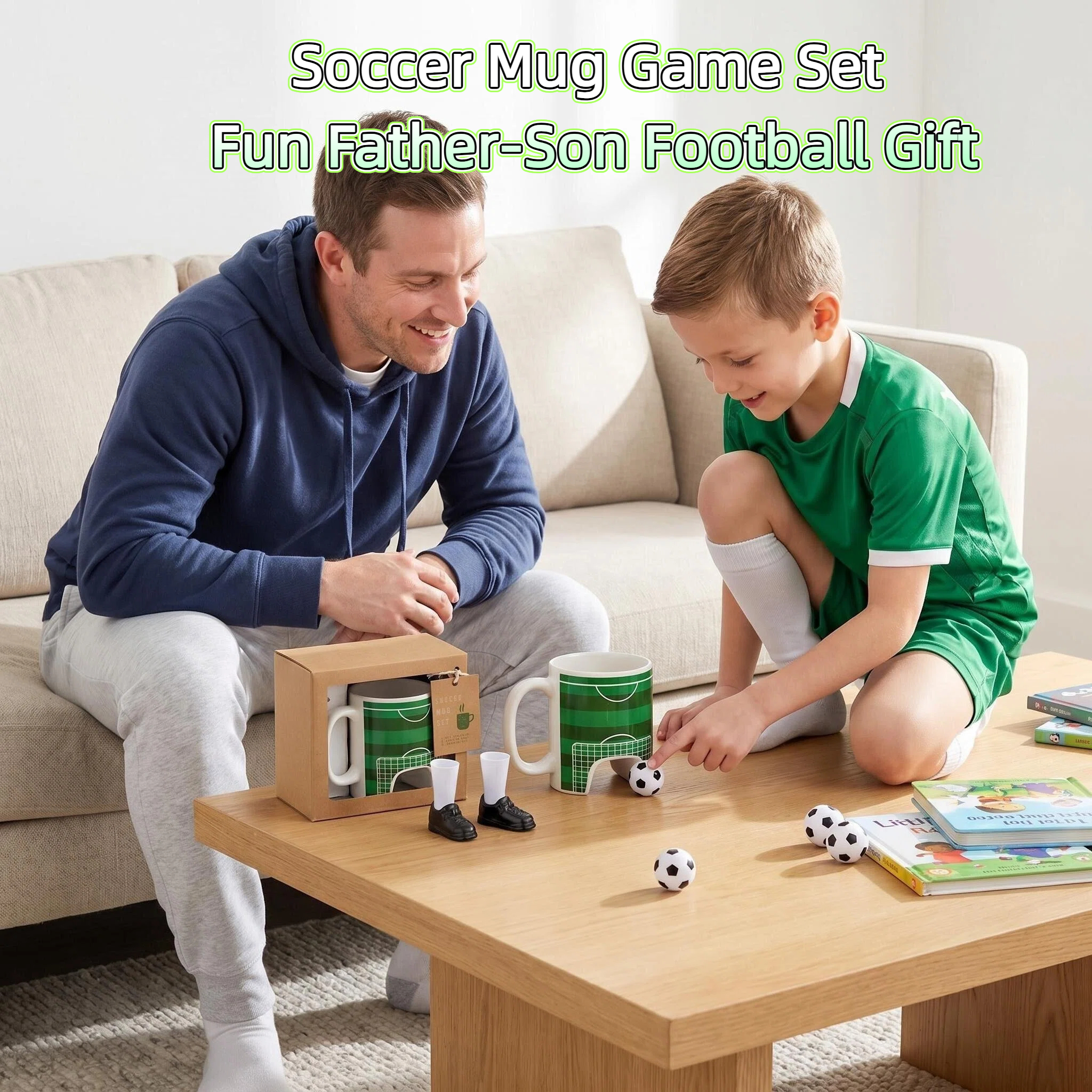 Set de Tazas de Fútbol con Pelota y Zapatillas de Dedos miniatura 7