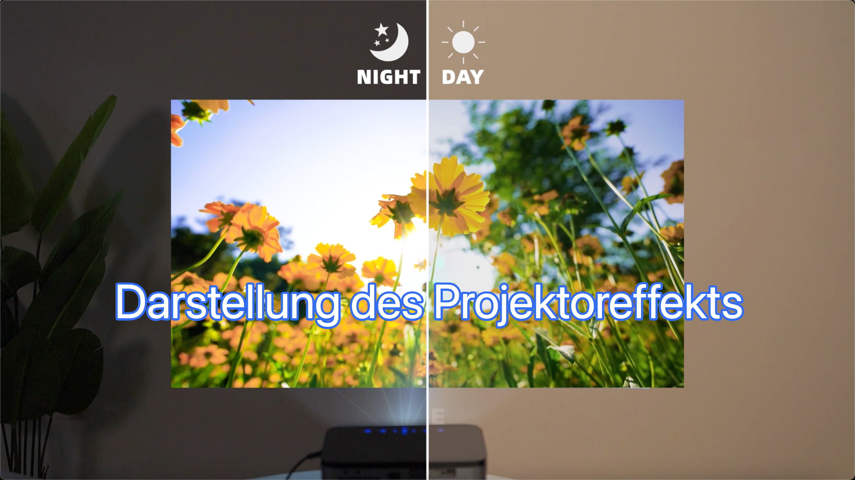 XIWBSY Beamer 4K, 20000 Lumen LED Beamer Android, F Produktbild-Vorschau 7