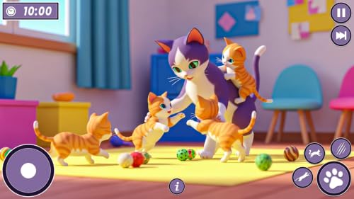 Simulateur de vie de chat enceinte virtuel, refuge pour animaux, jeux 3D – vue 5